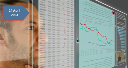 A focused man carefully examining a monitor displaying detailed data and statistics, demonstrating his analytical approach.
